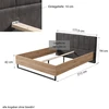 Homestyle4U Lova, 177.5x94x212 cm, pilka