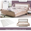 Homestyle4U Lova, 178.5x100.5x208 cm, ruda, balta