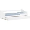 Homestyle4U Dienos lova, 98x206x66 cm, balta