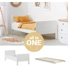 Homestyle4U Lova, 98.5x206x87 cm, balta