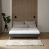 Lova Homestyle4U Lovos rėmas, aptrauktas dvigubas futonas, 164x203x29,5 cm, pilka