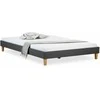 Lova Homestyle4U Lovos rėmas, aptrauktas dvigubas futonas, 164x203x29,5 cm, pilka
