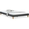 Lova Homestyle4U Lovos rėmas, aptrauktas dvigubas futonas, 164x203x29,5 cm, pilka