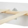 Homestyle4U Vyresnio amžiaus lova, 98.5x206x87 cm, balta