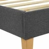 Lova Homestyle4U Lovos rėmas, aptrauktas dvigubas futonas, 124x203x29.5 cm, pilka
