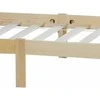 Homestyle4U Viengulė lova, 96x206 cm, ruda