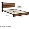 Homestyle4U Lova, 145x94.5x210 cm, juoda
