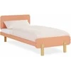 Homestyle4U Viengulė lova, 95x76.5x209 cm, raudona