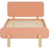 Homestyle4U Viengulė lova, 95x76.5x209 cm, raudona