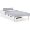 Homestyle4U Lova, 90x200x28 cm, balta