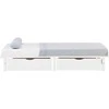 Homestyle4U Lova, 90x200x28 cm, balta