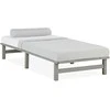 Homestyle4U Lova, 90x200x28 cm, Pilka