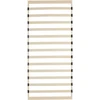 Homestyle4U Lova su grotelių pagrindu, 89,5x6x200 cm, ruda
