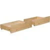 Homestyle4U Lova su stalčiumi, 82x53x22 cm, ruda
