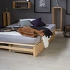 Homestyle4U Lova su stalčiumi, 82x53x22 cm, ruda