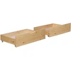 Homestyle4U Lova su stalčiumi, 82x53x22 cm, ruda