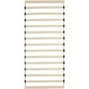 Homestyle4U Lova su grotelių pagrindu, 89,5x6x200 cm, ruda