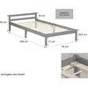 Homestyle4U Lova, 96x206x50 cm, Pilka