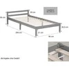 Homestyle4U Lova, 96x206x50 cm, Pilka