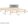 Homestyle4U Lova, 140x200 cm, ruda