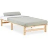 Lova Homestyle4U Lovos rėmas, 90x200x28 cm, rudas
