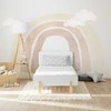 Homestyle4U Lovos rėmas, 95x76,5x209 cm, balta
