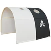 Homestyle4U Lovos tunelis, 90x100x70 cm, juodas