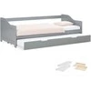 Homestyle4U Lova, 97.5x66x206 cm, Pilka