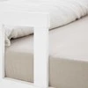 Homestyle4U Vaikiška lova, 125x32x206.5 cm, balta