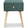 Homestyle4U Naktinis staliukas, 46,5x62x37 cm, mėlynas