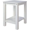 Homestyle4U Naktinis staliukas, 47x32x38 cm, balta