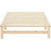 Homestyle4U Lova, 90x28x200 cm, Ruda, medžiagos storis: 30 mm