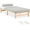 Homestyle4U Lova, 90x28x200 cm, Ruda, medžiagos storis: 30 mm