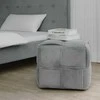 Homestyle4U Pufas, 46x41x46 cm, Pilka