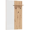 Homestyle4U Prieškambario baldų komplektas, 5 dalių industrinio stiliaus, 240x195x35 cm, ruda