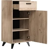 Homestyle4U Prieškambario baldų komplektas, 175x192x35 cm, pilka