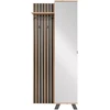 Homestyle4U Prieškambario spinta, 80x190x37 cm, ruda