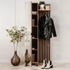 Homestyle4U Prieškambario spinta, 80x190x37 cm, ruda