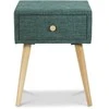 Homestyle4U Naktinis staliukas, 46,5x62x37 cm, mėlynas