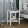 Homestyle4U Naktinis staliukas, 47x32x38 cm, balta