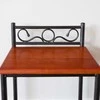Homestyle4U Naktinis staliukas, 45x35x64 cm, juodas, rudas
