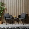 Lauko baldų komplektas Homestyle4U Sodo baldų komplektas, 163x70.5x61 cm, pilka