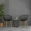 Homestyle4U Sodo krėslas, 62x80x57 cm, juodas