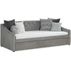 Homestyle4U Sofa-lova, 213x74.5x98 cm, pilka