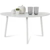 Homestyle4U Šoninis staliukas, 84x50x43.5 cm, balta