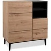 Homestyle4U Komoda, 80x40x90.4 cm, Ruda