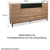 Homestyle4U Komoda, 180x41.8x90.4 cm, ruda