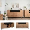 Homestyle4U Komoda, 180x41.8x90.4 cm, ruda