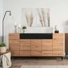 Homestyle4U Komoda, 180x41.8x90.4 cm, ruda
