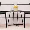 Homestyle4U Šoninis staliukas, 44.5x44.5x44.5 cm, juodas